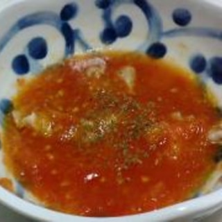 レンジで簡単！冷凍トマトでトマトスープ（1人分）